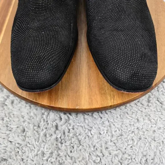 Mezlan Crespi Beaded Black Business Casual Daily Slip On Custom Loafer Mens 11.5